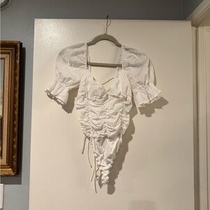 Emory Park Ivory Textured Bodysuit